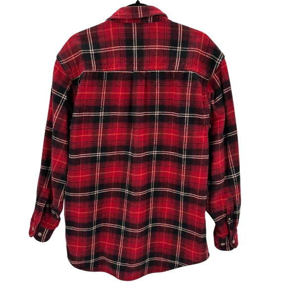 Field & Stream Mens Red Plaid Heavy Button Long Sleeve Shirt Jacket Size L - Picture 3 of 5